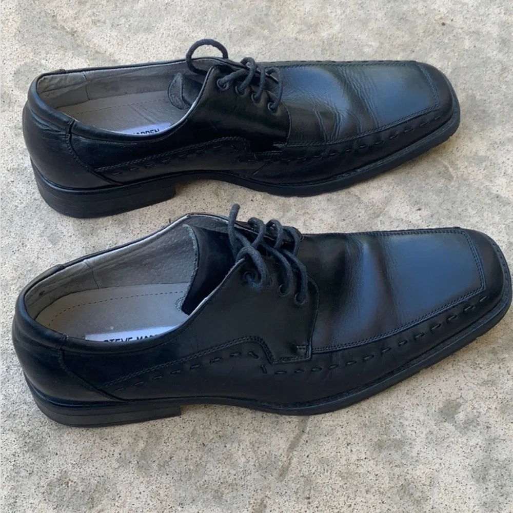 Steve Madden Men's Mantra Black Oxford Dress Shoe Size 11.5